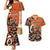 Personalized Canada Haida Eagle Couples Matching Mermaid Dress and Hawaiian Shirt Orange Style - Wonder Print Shop