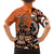 Personalized Canada Haida Eagle Family Matching Long Sleeve Bodycon Dress and Hawaiian Shirt Orange Style - Wonder Print Shop