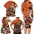 Personalized Canada Haida Eagle Family Matching Long Sleeve Bodycon Dress and Hawaiian Shirt Orange Style - Wonder Print Shop