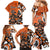 Personalized Canada Haida Eagle Family Matching Mermaid Dress and Hawaiian Shirt Orange Style - Wonder Print Shop