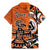 Personalized Canada Haida Eagle Family Matching Mermaid Dress and Hawaiian Shirt Orange Style - Wonder Print Shop