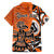 Personalized Canada Haida Eagle Family Matching Off The Shoulder Long Sleeve Dress and Hawaiian Shirt Orange Style - Wonder Print Shop