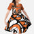 Personalized Canada Haida Eagle Family Matching Off Shoulder Maxi Dress and Hawaiian Shirt Orange Style - Wonder Print Shop