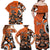 Personalized Canada Haida Eagle Family Matching Off Shoulder Maxi Dress and Hawaiian Shirt Orange Style - Wonder Print Shop