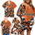 Personalized Canada Haida Eagle Family Matching Off Shoulder Short Dress and Hawaiian Shirt Orange Style - Wonder Print Shop