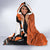 Personalized Canada Haida Eagle Hooded Blanket Orange Style