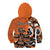 Personalized Canada Haida Eagle Kid Hoodie Orange Style - Wonder Print Shop