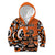 Personalized Canada Haida Eagle Kid Hoodie Orange Style - Wonder Print Shop