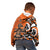 Personalized Canada Haida Eagle Kid Hoodie Orange Style - Wonder Print Shop