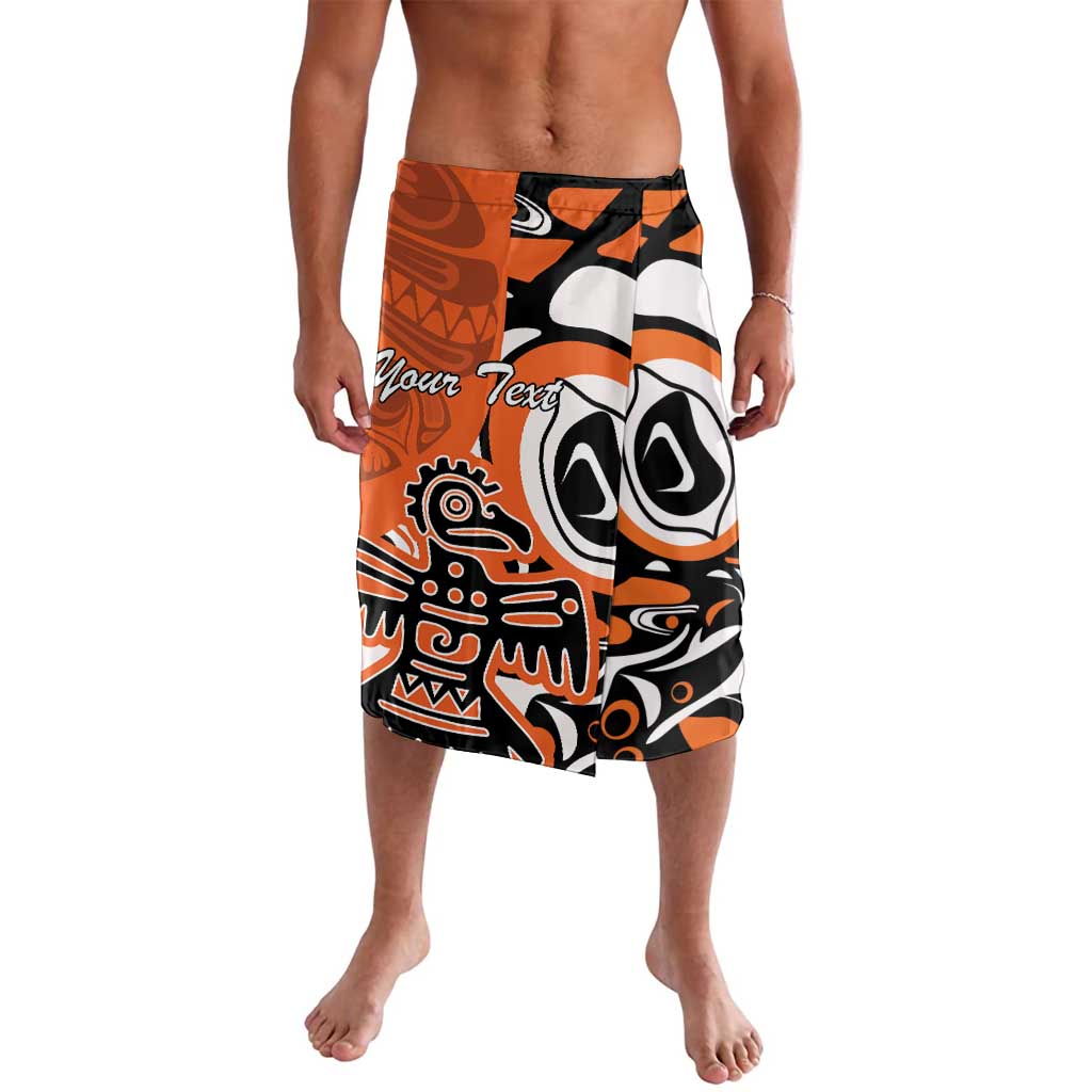 Personalized Canada Haida Eagle Lavalava Orange Style - Wonder Print Shop