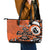 Personalized Canada Haida Eagle Leather Tote Bag Orange Style