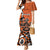 Personalized Canada Haida Eagle Mermaid Dress Orange Style - Wonder Print Shop