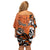 Personalized Canada Haida Eagle Off Shoulder Short Dress Orange Style - Wonder Print Shop