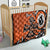 Personalized Canada Haida Eagle Quilt Orange Style