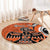 Personalized Canada Haida Eagle Round Carpet Orange Style