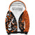 Personalized Canada Haida Eagle Sherpa Hoodie Orange Style - Wonder Print Shop