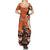 Personalized Canada Haida Eagle Summer Maxi Dress Orange Style - Wonder Print Shop