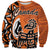 Personalized Canada Haida Eagle Sweatshirt Orange Style - Wonder Print Shop