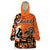 Personalized Canada Haida Eagle Wearable Blanket Hoodie Orange Style - Wonder Print Shop