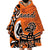 Personalized Canada Haida Eagle Wearable Blanket Hoodie Orange Style - Wonder Print Shop