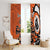 Personalized Canada Haida Eagle Window Curtain Orange Style