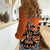 Personalized Canada Haida Eagle Women Casual Shirt Orange Style