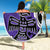 Personalized Canada Haida Eagle Beach Blanket Purple Style - Wonder Print Shop