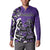 Personalized Canada Haida Eagle Button Sweatshirt Purple Style - Wonder Print Shop