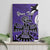 Personalized Canada Haida Eagle Canvas Wall Art Purple Style - Wonder Print Shop