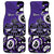 Personalized Canada Haida Eagle Car Mats Purple Style - Wonder Print Shop