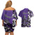 Personalized Canada Haida Eagle Couples Matching Off Shoulder Short Dress and Hawaiian Shirt Purple Style - Wonder Print Shop