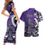 Personalized Canada Haida Eagle Couples Matching Short Sleeve Bodycon Dress and Hawaiian Shirt Purple Style - Wonder Print Shop