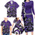 Personalized Canada Haida Eagle Family Matching Long Sleeve Bodycon Dress and Hawaiian Shirt Purple Style - Wonder Print Shop