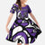 Personalized Canada Haida Eagle Family Matching Mermaid Dress and Hawaiian Shirt Purple Style - Wonder Print Shop