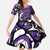 Personalized Canada Haida Eagle Family Matching Off The Shoulder Long Sleeve Dress and Hawaiian Shirt Purple Style - Wonder Print Shop