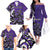 Personalized Canada Haida Eagle Family Matching Off The Shoulder Long Sleeve Dress and Hawaiian Shirt Purple Style - Wonder Print Shop