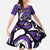 Personalized Canada Haida Eagle Family Matching Off Shoulder Maxi Dress and Hawaiian Shirt Purple Style - Wonder Print Shop