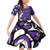 Personalized Canada Haida Eagle Family Matching Off Shoulder Short Dress and Hawaiian Shirt Purple Style - Wonder Print Shop