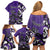 Personalized Canada Haida Eagle Family Matching Off Shoulder Short Dress and Hawaiian Shirt Purple Style - Wonder Print Shop