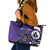 Personalized Canada Haida Eagle Leather Tote Bag Purple Style - Wonder Print Shop