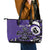 Personalized Canada Haida Eagle Leather Tote Bag Purple Style - Wonder Print Shop