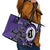 Personalized Canada Haida Eagle Leather Tote Bag Purple Style - Wonder Print Shop