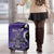 Personalized Canada Haida Eagle Luggage Cover Purple Style - Wonder Print Shop