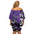 Personalized Canada Haida Eagle Off Shoulder Short Dress Purple Style - Wonder Print Shop