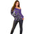 Personalized Canada Haida Eagle Off Shoulder Sweater Purple Style - Wonder Print Shop