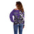 Personalized Canada Haida Eagle Off Shoulder Sweater Purple Style - Wonder Print Shop