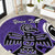 Personalized Canada Haida Eagle Round Carpet Purple Style