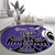 Personalized Canada Haida Eagle Round Carpet Purple Style