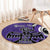 Personalized Canada Haida Eagle Round Carpet Purple Style