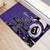 Personalized Canada Haida Eagle Rubber Doormat Purple Style